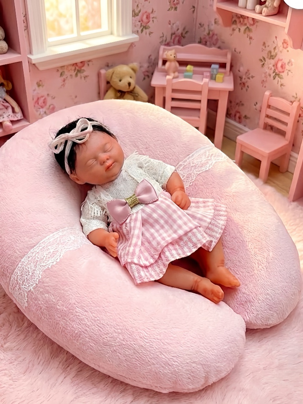 Miniature Polymer Clay Baby Doll (5 in.)